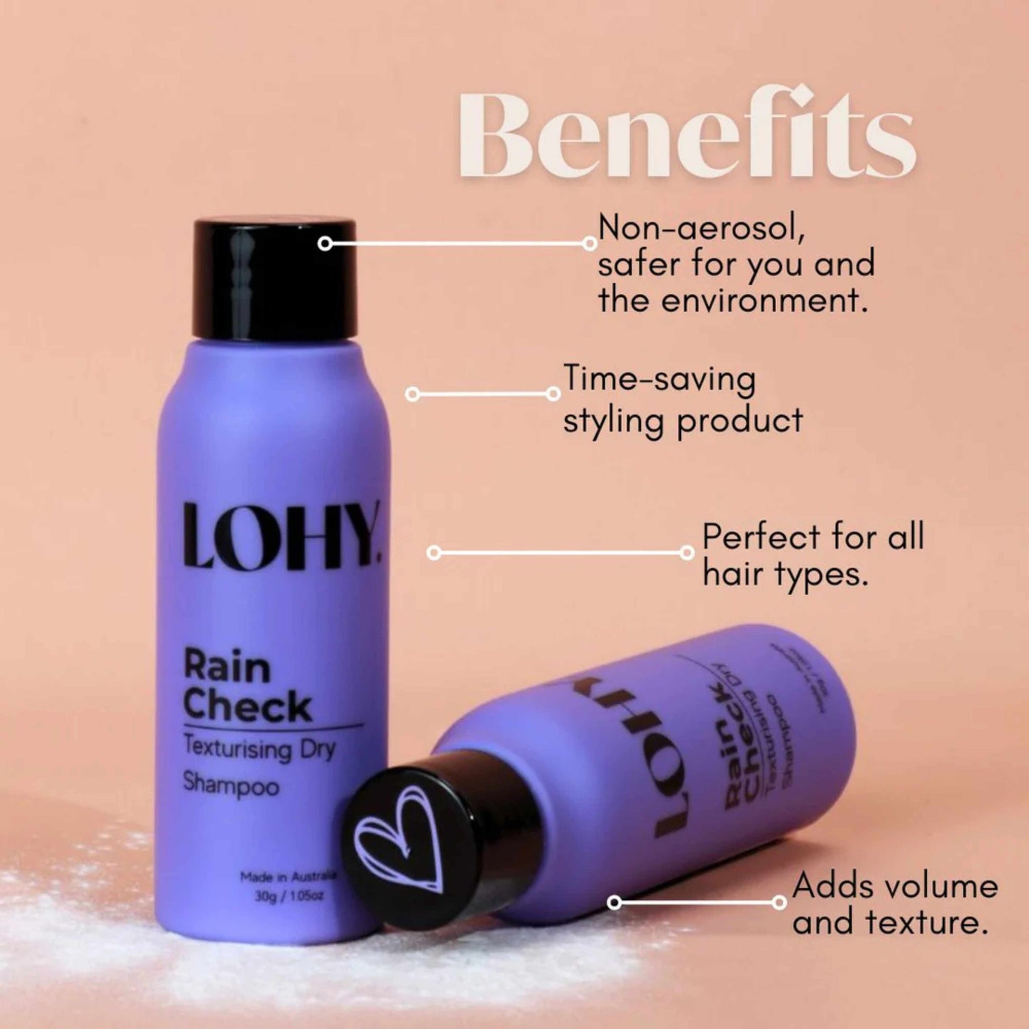 LOHY Rain Check Texturising Dry Shampoo 30g