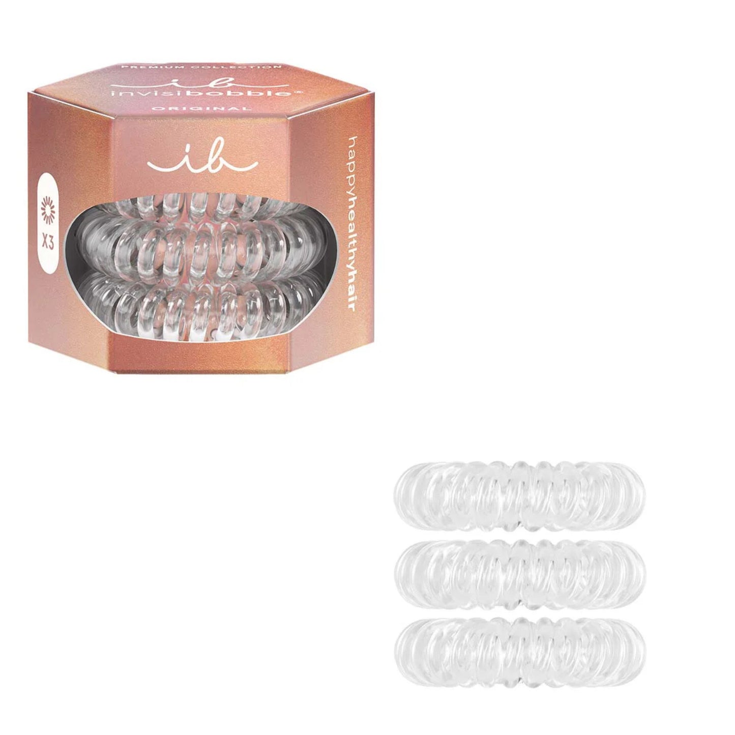 Invisibobble Original Hair Spiral Ties 3pcs