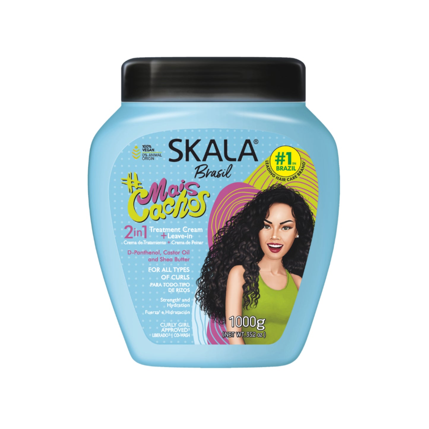 Skala Mais Cachos 2 in 1 Hair Treatment Conditioning Cream - "Blue Skala" 1kg