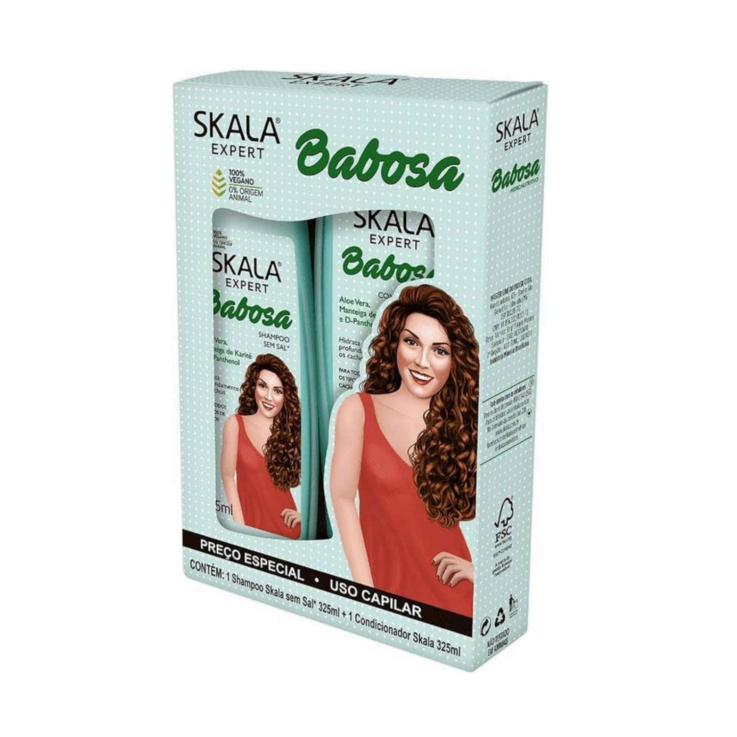 Skala Babosa Aloe Vera Babosa Shampoo & Conditioner Kit 325ml