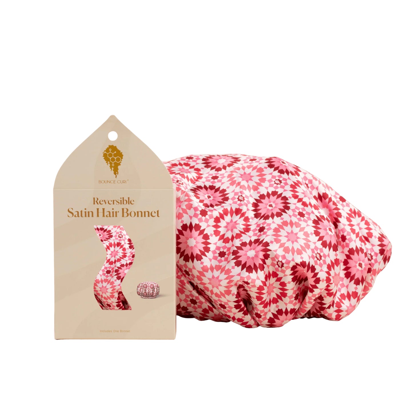 Bounce Curl Reversible Satin Bonnet