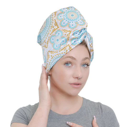 Bounce Curl Satin Microfibre Turban