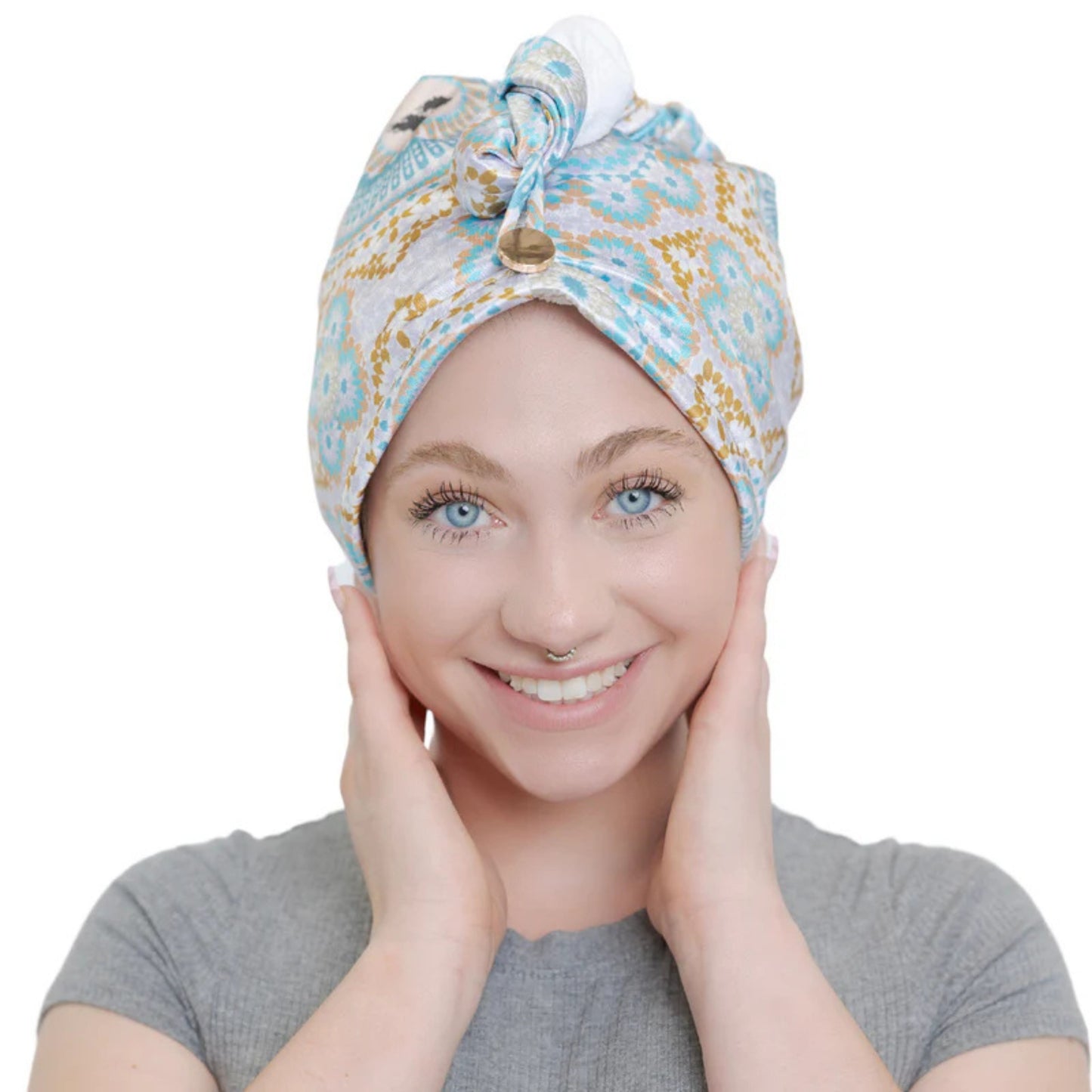 Bounce Curl Satin Microfibre Turban