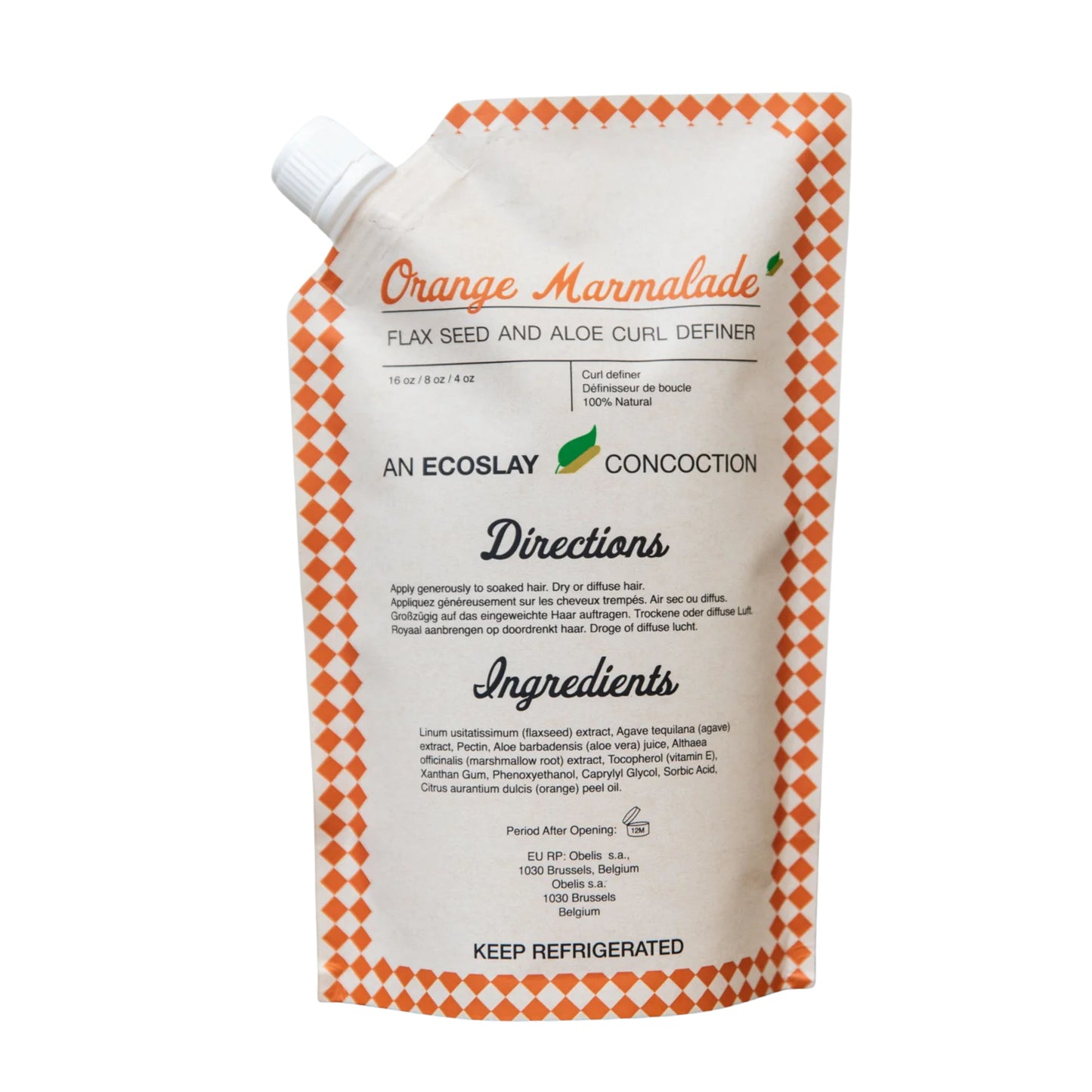 Ecoslay Orange Marmalade Flaxseed and Aloe Curl Definer