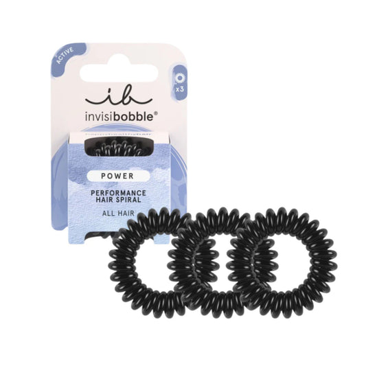 Invisibobble Power Spiral Hair Tie - True Black