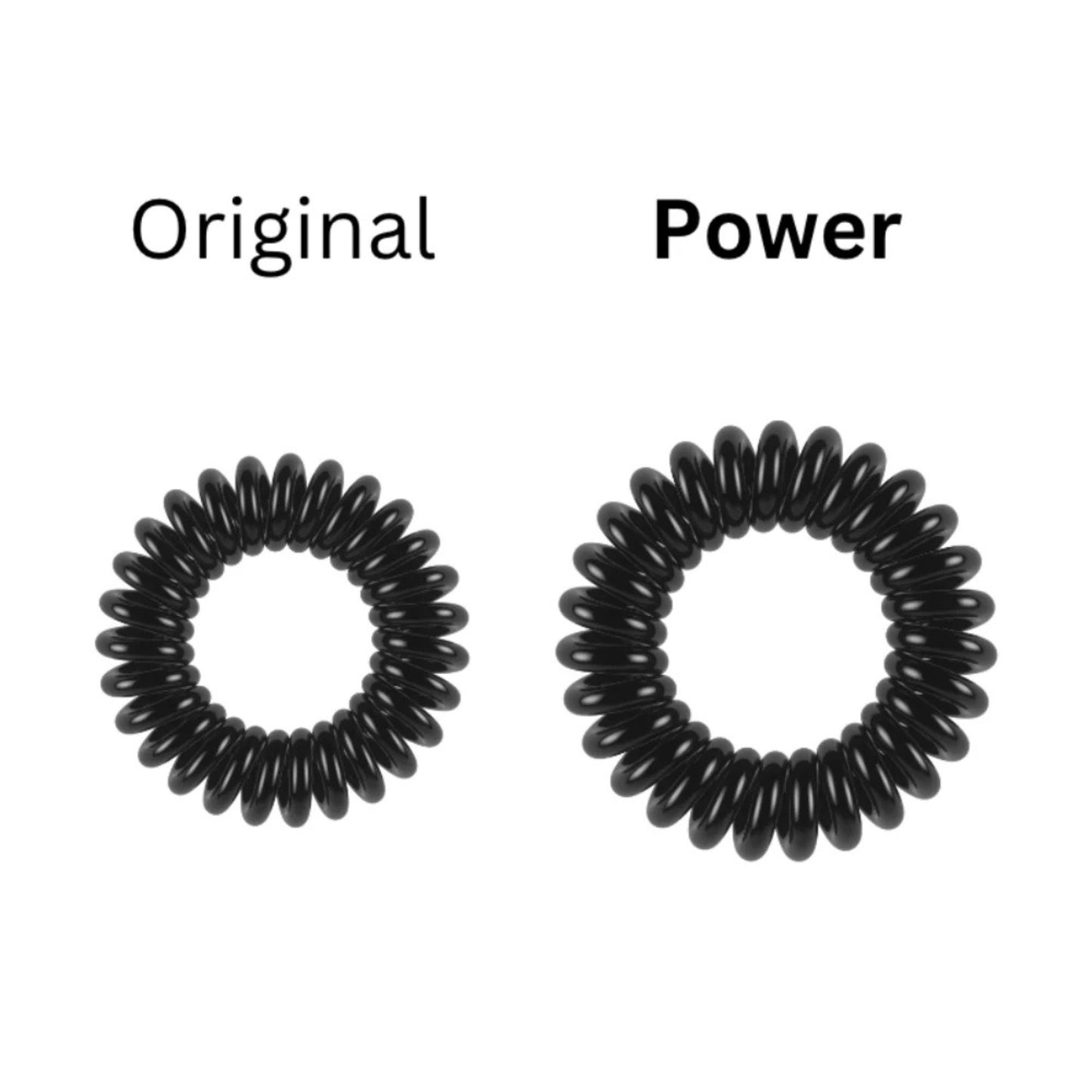 Invisibobble Power Spiral Hair Tie - True Black