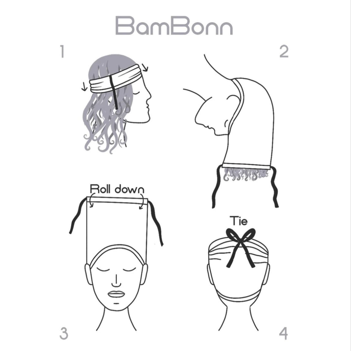 Original BamBonn Haircare Wrap - Sleep Protection - Sunshine Curls