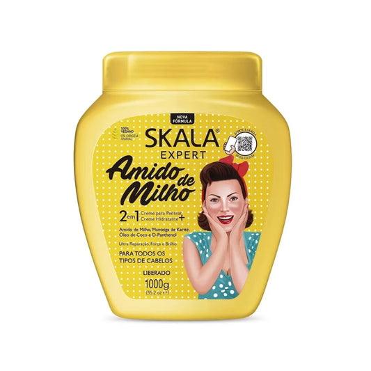SKALA "Cornstarch" Amido de Milho 2 in 1 Hair Treatment Conditioning Cream 1kg