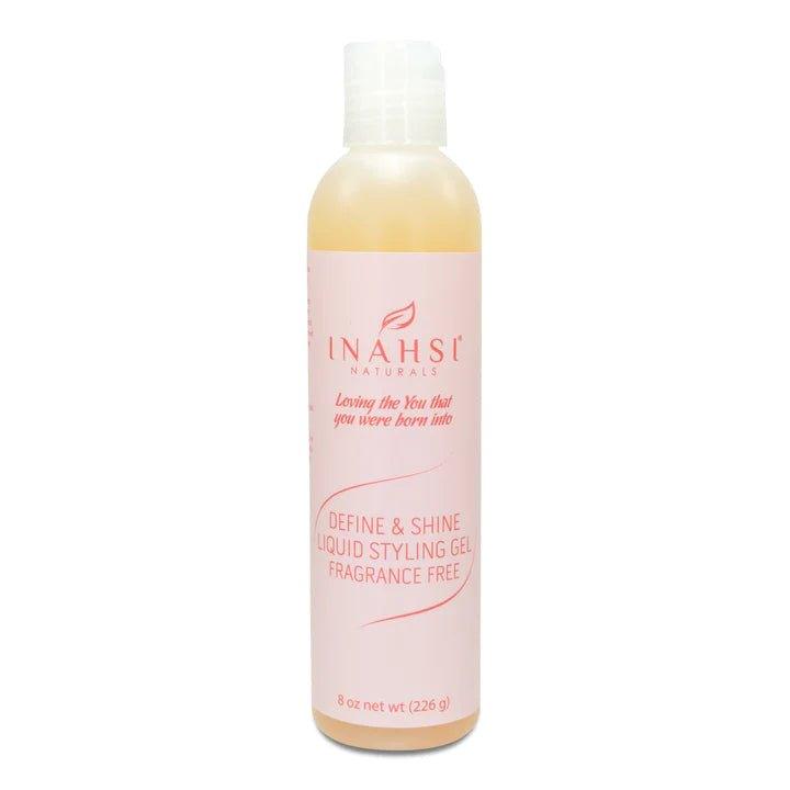 Inahsi Naturals Define & Shine Liquid Styling Gel - Fragrance Free - Sunshine Curls