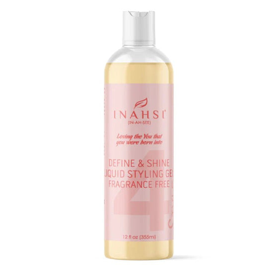 Inahsi Naturals Define & Shine Liquid Styling Gel - Fragrance Free - Sunshine Curls