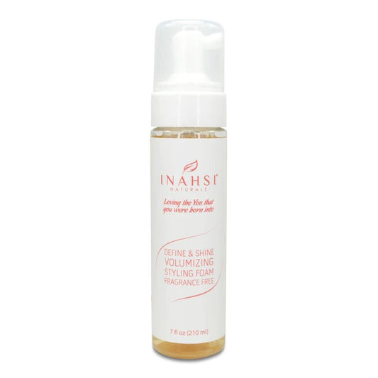 Inahsi Naturals Define & Shine Volumizing Styling Foam - Fragrance Free - Sunshine Curls