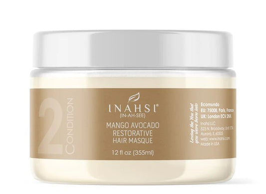 Inahsi Naturals Mango Avocado Restorative Hair Masque Deep Conditioner 355ml - Sunshine Curls